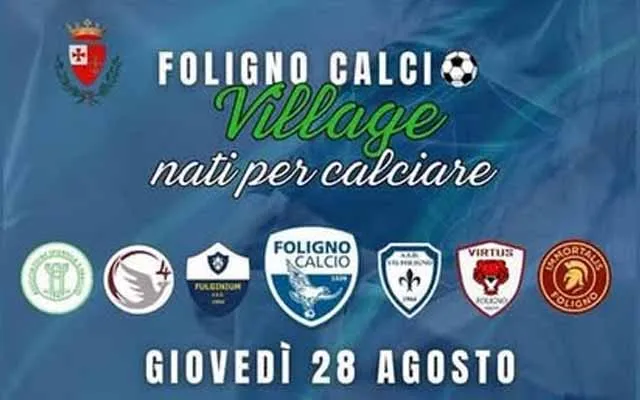 Foligno, un giovedì 28 agosto di festa: c'è “Nati per calciare”