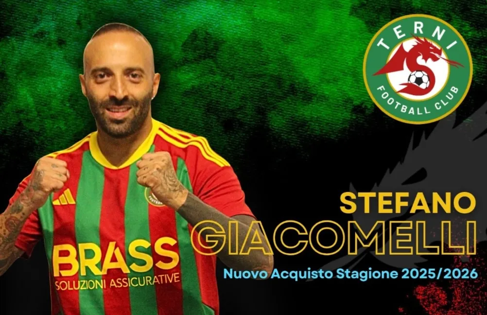 Terni FC, che super colpo: ufficiale Stefano Giacomelli