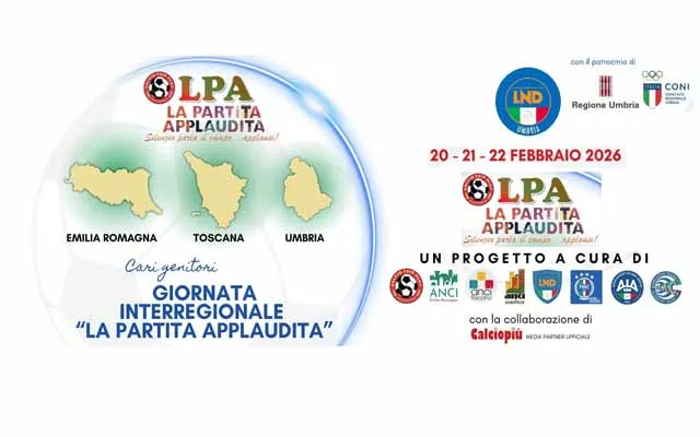 Calcio giovanile - La Partita Applaudita: fair play il 21-22 febbraio
