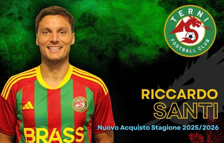 Terni FC sugli scudi: arriva anche Riccardo Santi