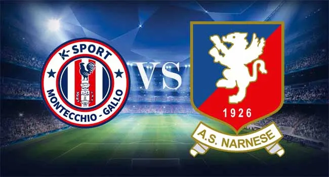 Verso K Sport Montecchio Gallo-Narnese - Ultimissime e designazione arbitrale