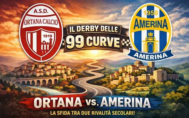 La super sfida - Domenica il "Derby delle 99 curve" tra Amerina e Ortana