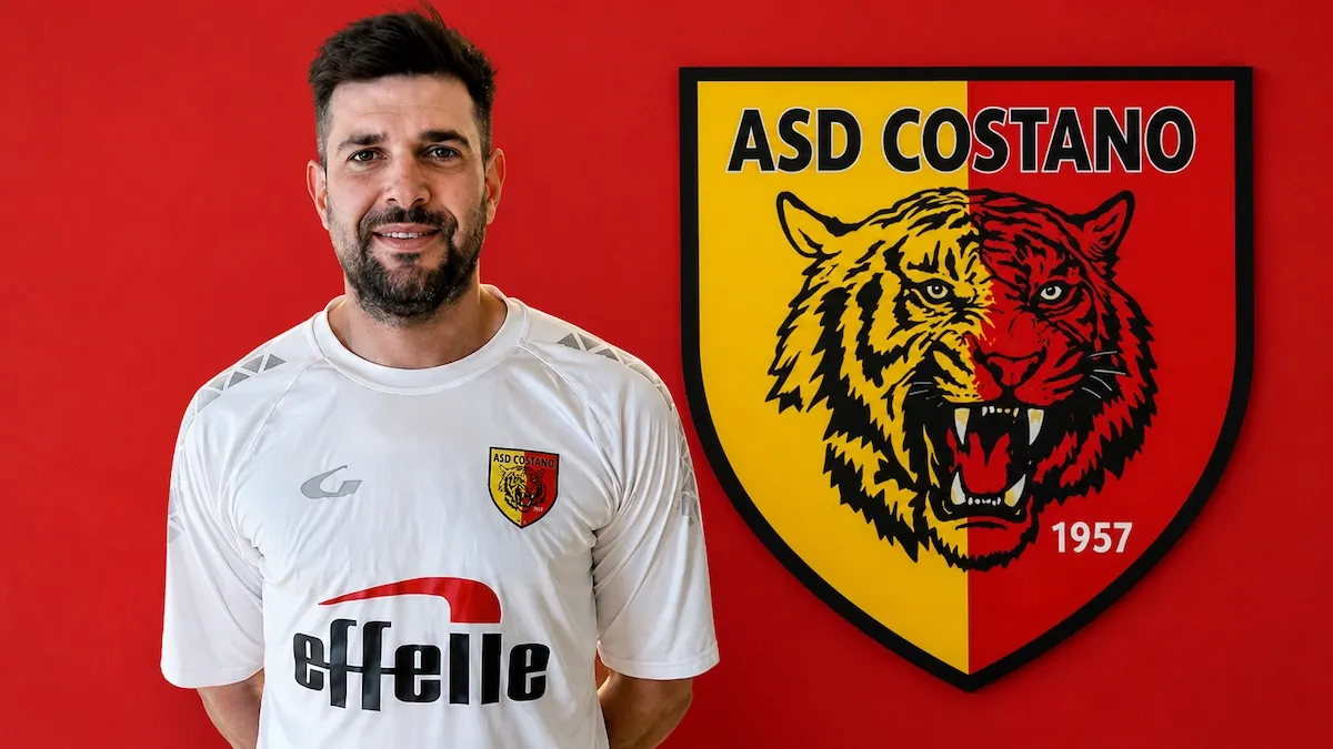 Costano Calcio, David Ricci affida l'attacco a Simone Iachettini