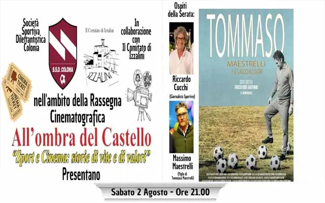 Il Colonia e Izzalini celebrano Tommaso Maestrelli con una serata di cinema e sport