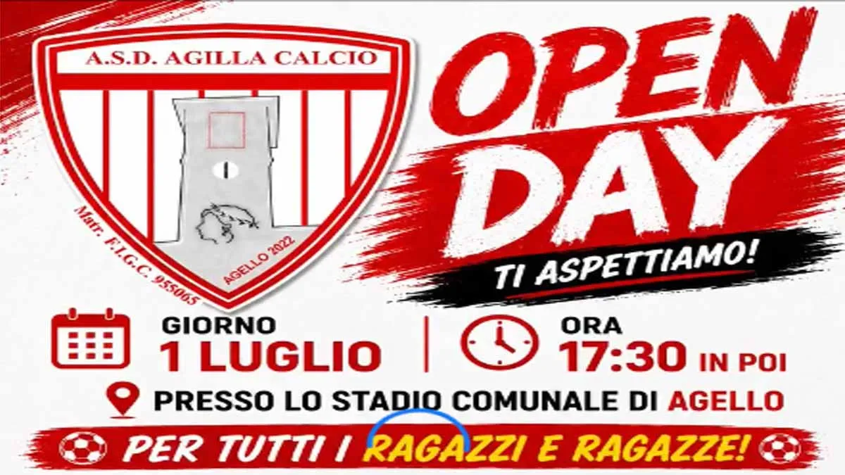 Scuola calcio e Open Day: i programmi dell'Agilla Calcio per i giovani