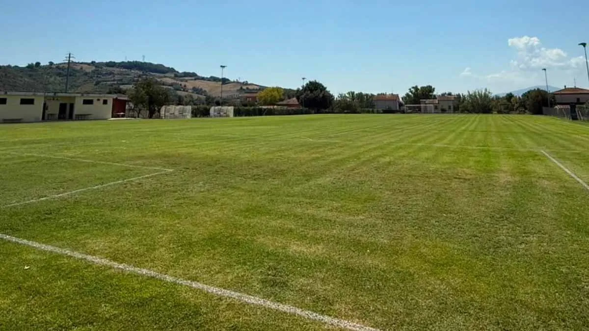 Alviano, il nuovo manto erboso è pronto: domani si torna in campo