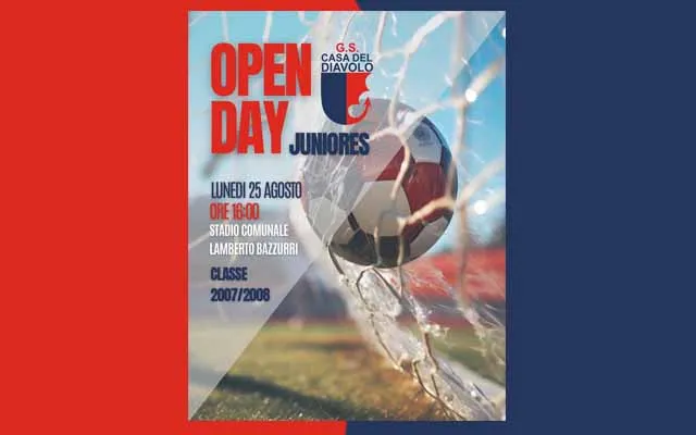 Casa del Diavolo, Open Day per i giovani nati nel 2007 e 2008 allo stadio Bazzurri
