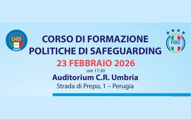 Corso Safeguarding FIGC al CRU: appuntamento lunedì 23 febbraio