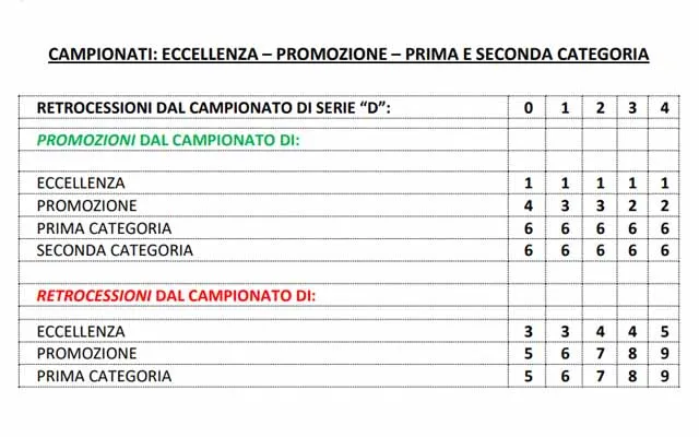 PROMOZIONI E RETROCESSIONI - Ecco quante saranno nel 2025-2026