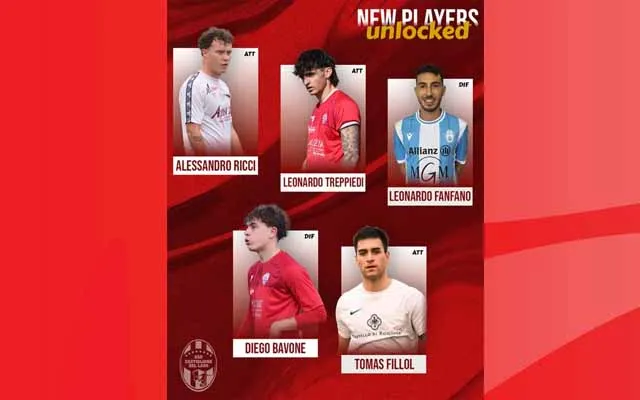 Calciomercato Castiglione del Lago - Raffica di nuovi arrivi in biancorosso