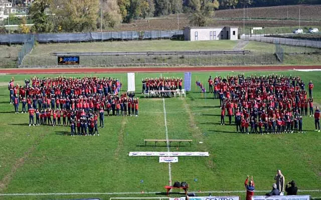 Emozioni, orgoglio e futuro: la presentazione di tutte le squadre dell’Umbertide Agape accende lo stadio Morandi. Tutte le foto